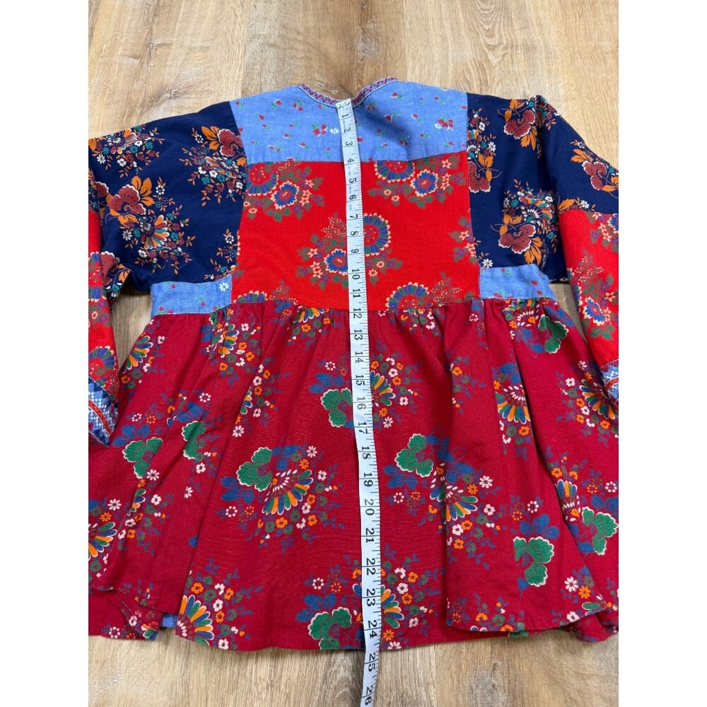 ULLA JOHNSON “Nadi” Embroidered Patchwork Peasant… - image 6